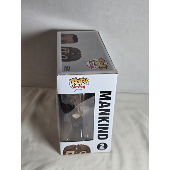 Funko POP! The Rock And Mankind 2 Pack Vinyl Figures WWE Walmart Exclusive New - Picture 6 of 7